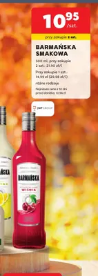 Wódka smakowa Barmańska cytryna promocja w Stokrotka