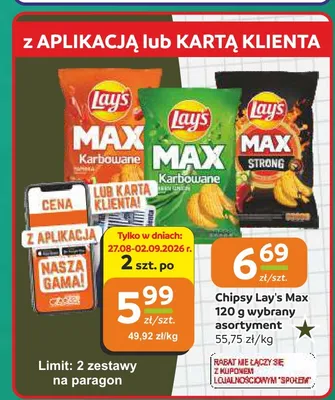 Chipsy Lay's Max promocja w Społem Częstochowa
