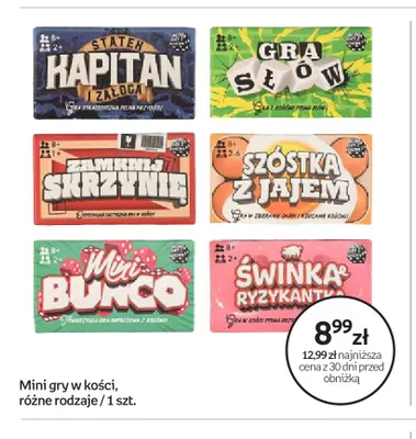 Mini gry w kości promocja w Empik