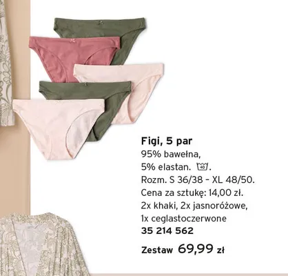 Figi damskie Tchibo 5-pak promocja w Tchibo