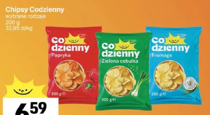 Chipsy Codzienny papryka promocja w Delikatesy Centrum