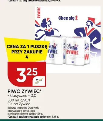 Piwo bezalkoholowe Żywiec promocja w Chata Polska