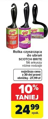 Rolka czyszcząca do ubrań 56 arkuszy różne rodzaje promocja w Carrefour