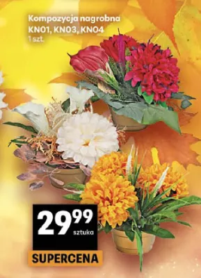 Kompozycja nagrobna KN01 promocja w Delikatesy Centrum