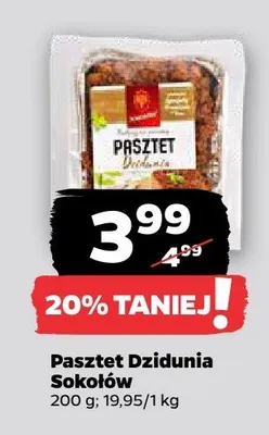 Pasztet Dzidunia Sokołów promocja w Netto