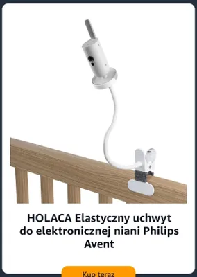 Elastyczny uchwyt do elektronicznej niani Philips Avent HOLACA promocja w Amazon