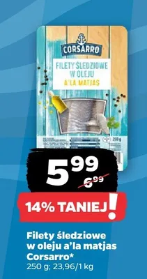Filety śledziowe w oleju a'la matjas promocja w Netto