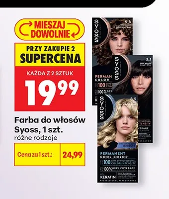 Farba do włosów Syoss promocja w Biedronka