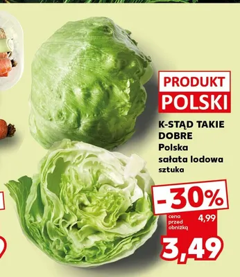 Sałata lodowa polska K-Stąd Takie Dobre promocja w Kaufland