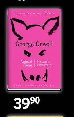 Książka Animal Farm Folwark zwierzęcy George Orwell promocja w Empik