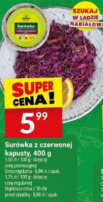 Surówka z czerwonej kapusty promocja w Twój Market