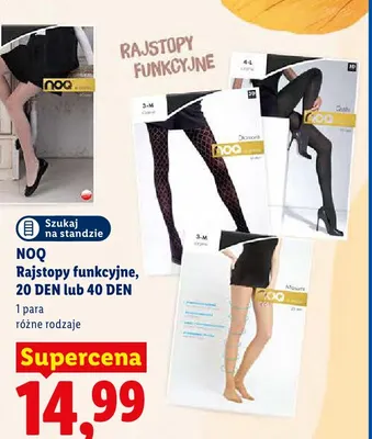 Rajstopy funkcyjne 20 DEN NOQ promocja w Lidl