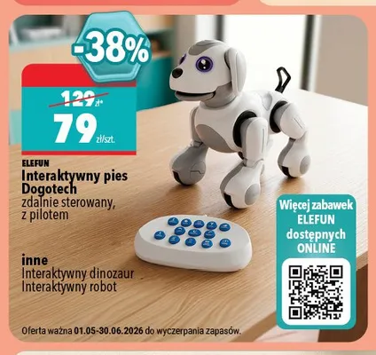 Interaktywny dinozaur Elefun promocja w Biedronka Home