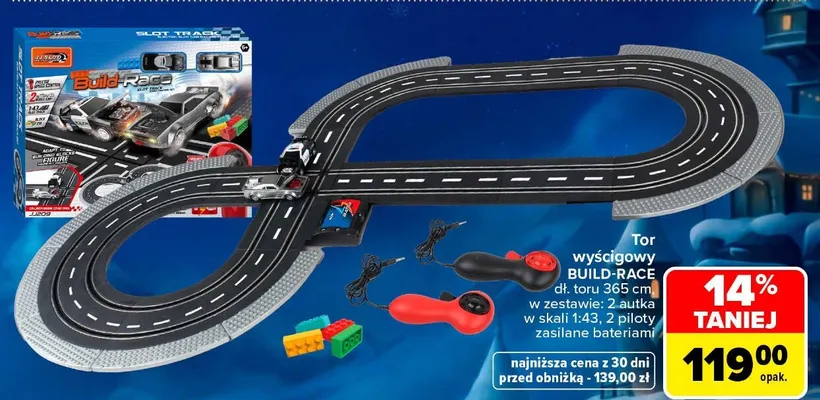 Tor wyścigowy Build-Race promocja w Carrefour