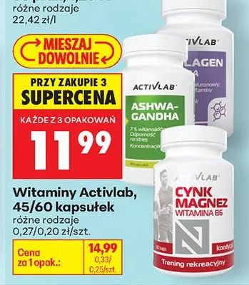 Witaminy, różne rodzaje promocja w Biedronka