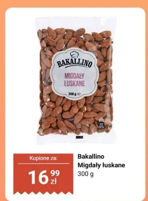 Migdały łuskane Bakallino promocja w Biedronka