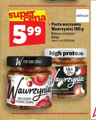 Pasztet z fasoli z pomidorami i papryką Wawrzyniec promocja w TOPAZ