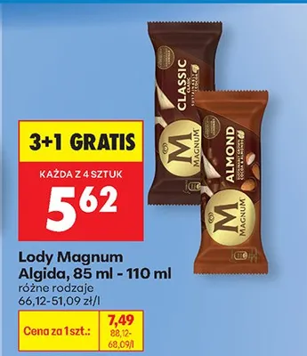 Lody Magnum Almond promocja w Biedronka