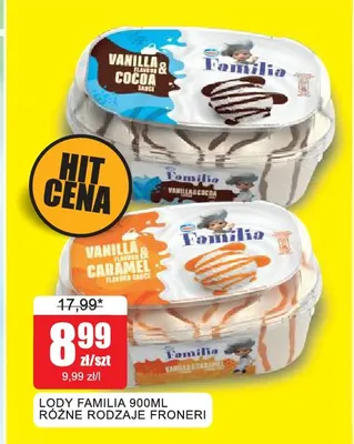 Lody Familia promocja w Bingo