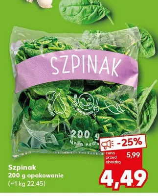Szpinak promocja w Kaufland