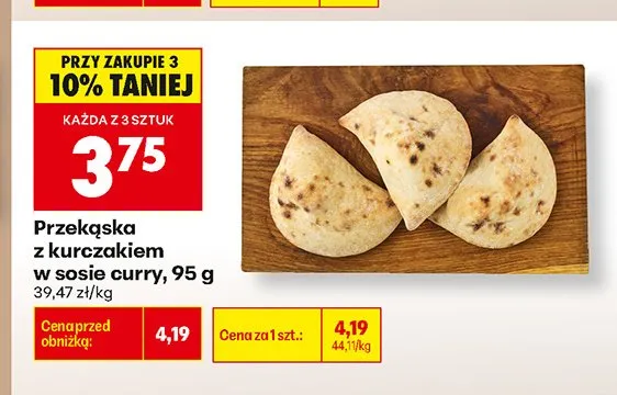 Przekąska z kurczakiem w sosie curry promocja w Biedronka