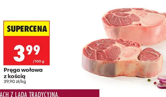 Pręga wołowa z kością promocja w Biedronka