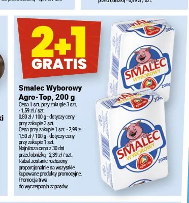 Smalec Wyborowy Agro-Top promocja w Twój Market