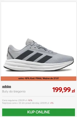 Buty do biegania Adidas promocja w eobuwie.pl