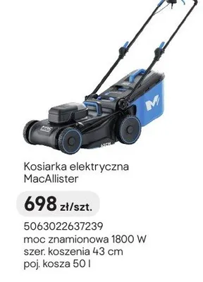 Kosiarka elektryczna MacAllister promocja w Castorama