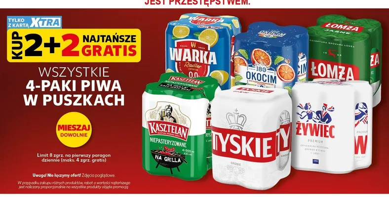 Piwo Tyskie Gronie 4-pak 500 ml promocja w Kaufland