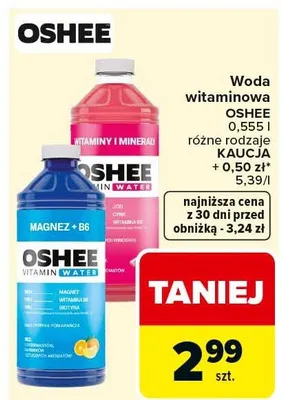 Woda witaminowa różne rodzaje promocja w Carrefour