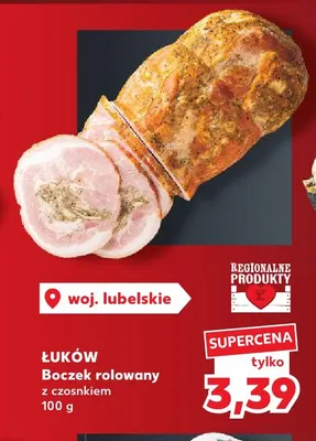 Boczek rolowany z czosnkiem Łuków promocja w Kaufland