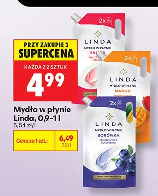Mydło w płynie Linda Borówka promocja w Biedronka
