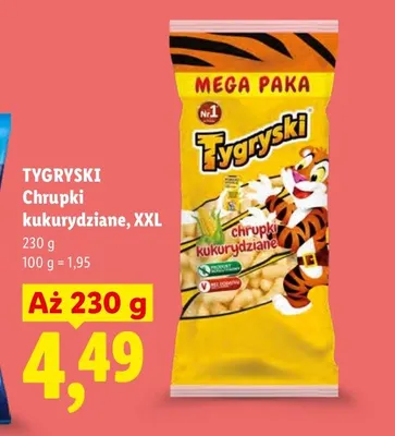 Chrupki kukurydziane Tygryski XXL promocja w Lidl