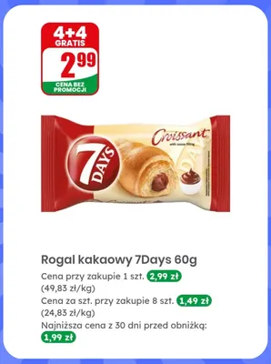 Rogal kakaowy 7Days promocja w Dino