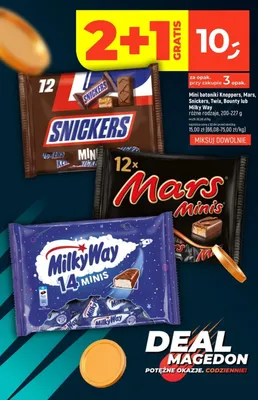 Mini batoniki Snickers różne rodzaje promocja w Dealz
