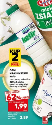 Kefir z aktywną mikroflorą OSM Krasnystaw promocja w Kaufland