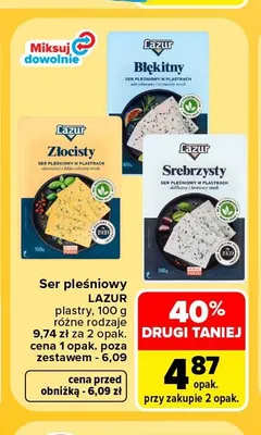 Ser pleśniowy Lazur Srebrzysty promocja w Carrefour Market