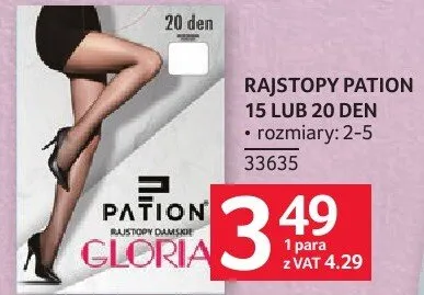 Rajstopy Pation 15 lub 20 den promocja w Selgros