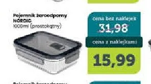 Pojemnik żaroodporny NORDIC 1000ml (prostokątny) promocja w TOPAZ