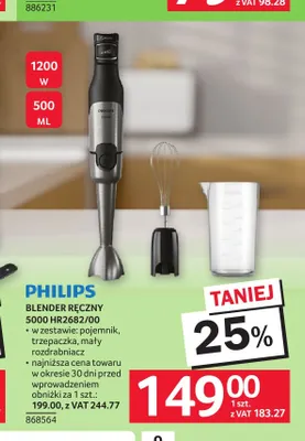Blender ręczny Philips 5000 promocja w Selgros