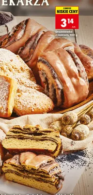 Drożdżówka z makiem promocja w Biedronka