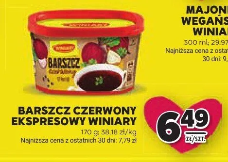Barszcz czerwony ekspresowy Winiary promocja w Stokrotka