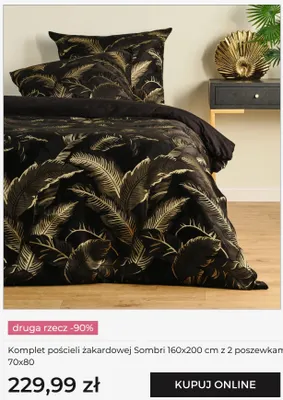 Komplet pościeli żakardowej Home&You Sombri 160x200 cm z 2 poszewkami 70x80 promocja w home&you