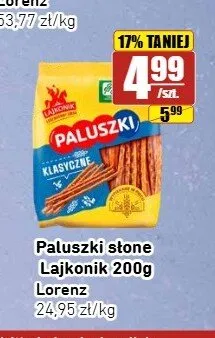 Paluszki słone Lajkonik promocja w API Market