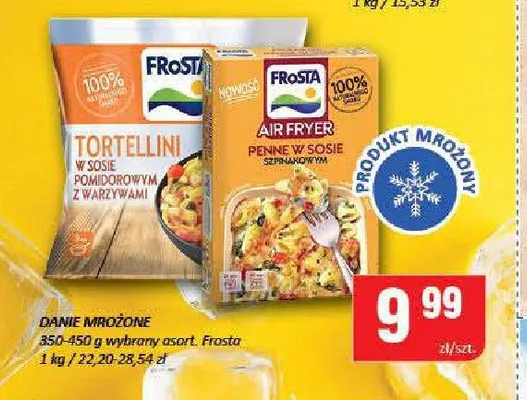 Penne w sosie szpinakowym Frosta promocja w Chorten