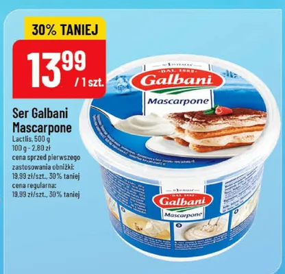 Ser Galbani Mascarpone promocja w POLOmarket