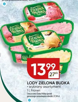 Lody Zielona Budka Froneri promocja w Chata Polska