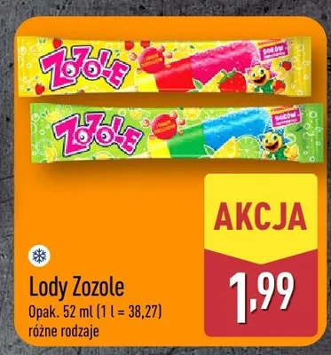 Lody Zozole promocja w Aldi