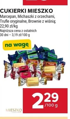 Cukierki Mieszko Michaszki z orzechami promocja w Stokrotka